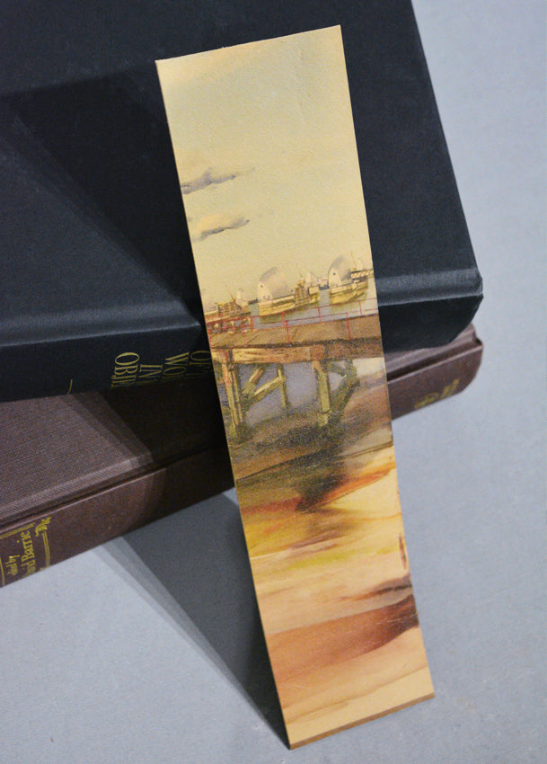 London leather bookmarks